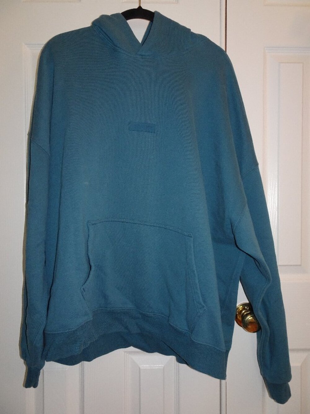 Abercrombie & Fitch Oversized Teal Blue Hoodie